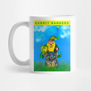 Dwarf Ranger Riding Rabbit Steed Art Mug